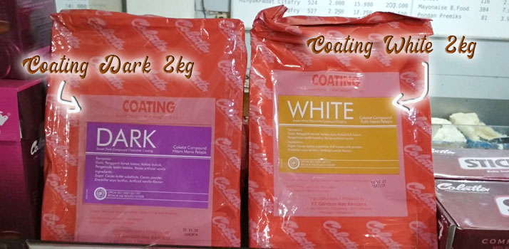 Colatta coating dark 2kg dan white 2kg
