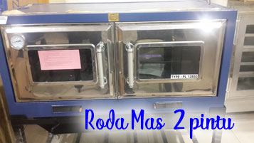 Oven gas roda mas 2 pintu